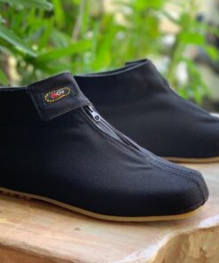 Navy Blue Handmade Rubber Soles Cloth Shoes