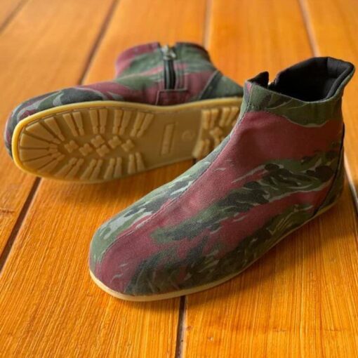 Red Green Handmade Rubber Sole Casual Shoes - Image 2