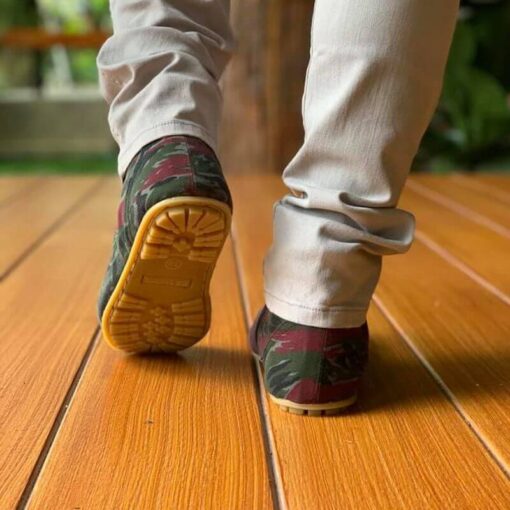 Red Green Handmade Rubber Sole Casual Shoes - Image 5