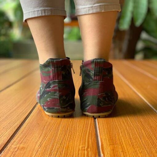 Red Green Handmade Rubber Sole Casual Shoes - Image 6