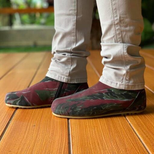Red Green Handmade Rubber Sole Casual Shoes - Image 7